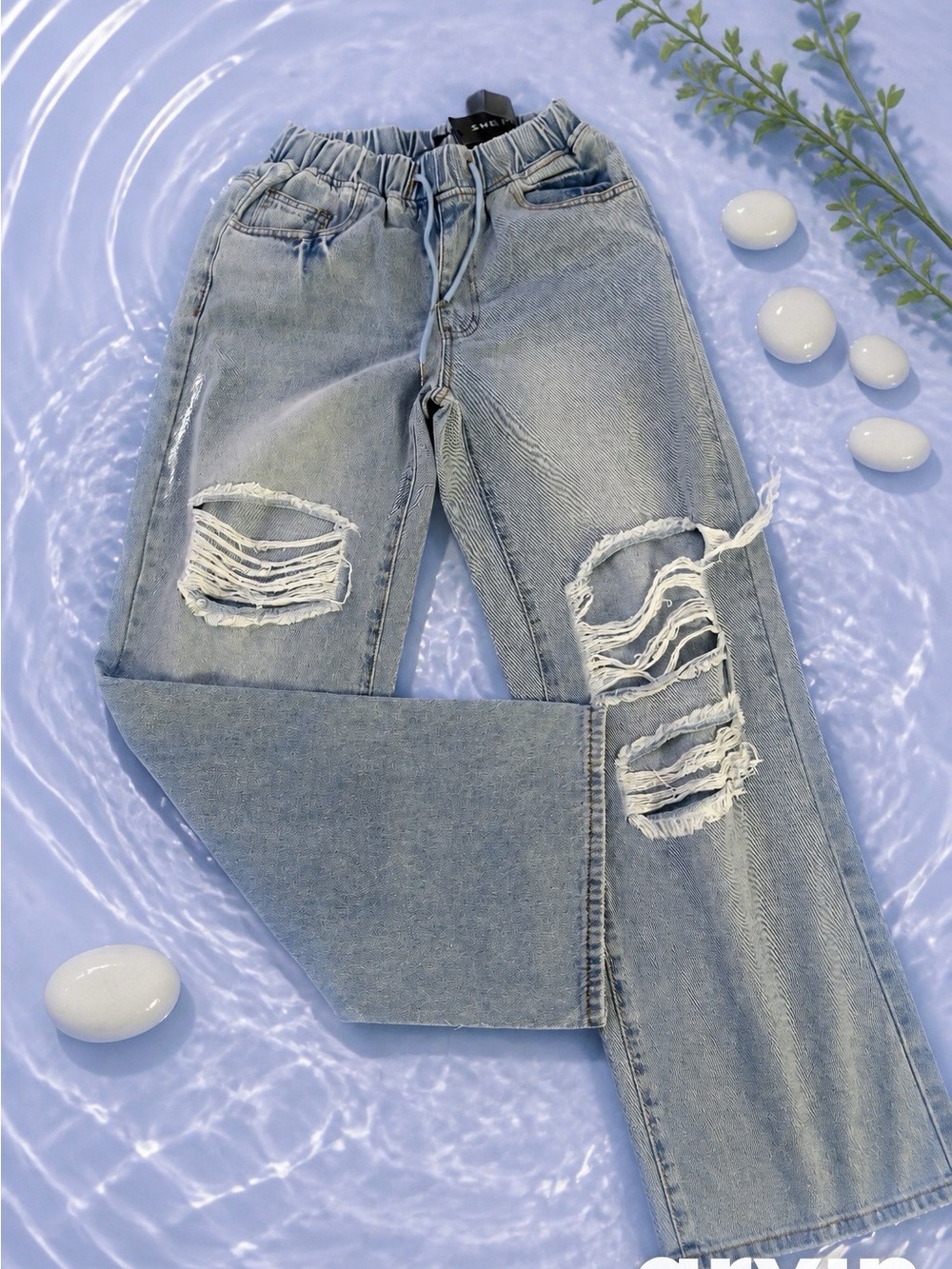 SHEIN Light Blue pas stresh tissue tres dous
